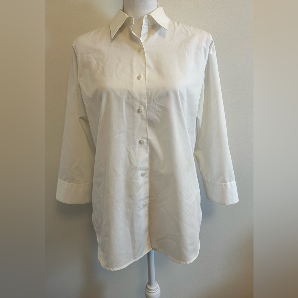 Foxcroft | Classic White Button-Up Shirt